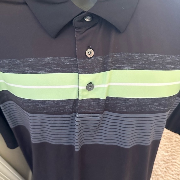 Men’s used Ben Hogan size XL polo golf shirt multicolor striped - Picture 3 of 4